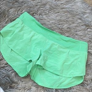 Lululemon green shorts